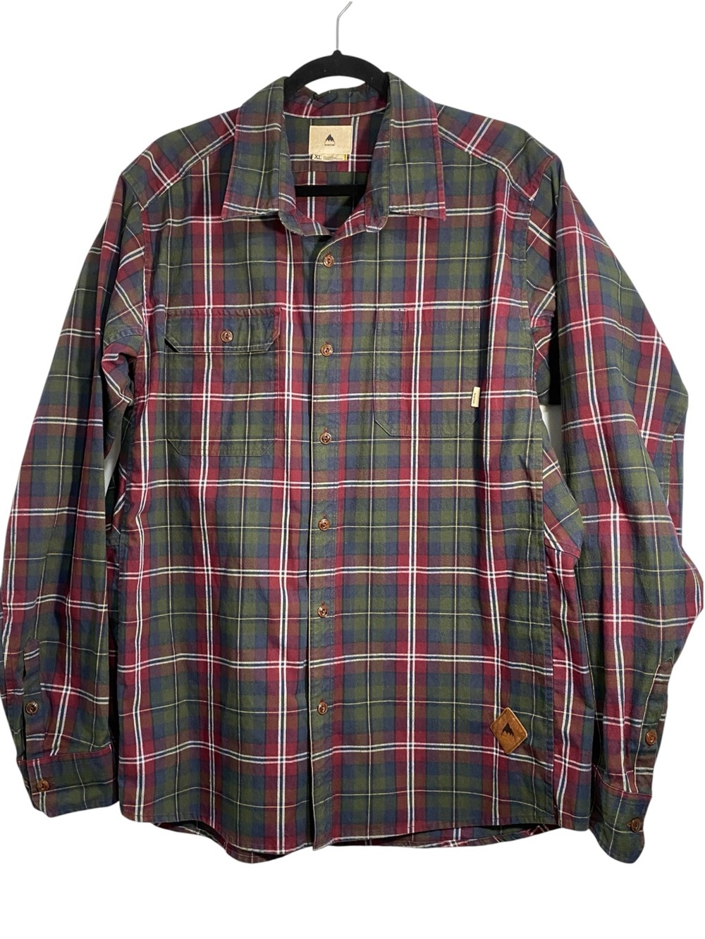 Burton Plaid Long Sleeve Button Down Shirt